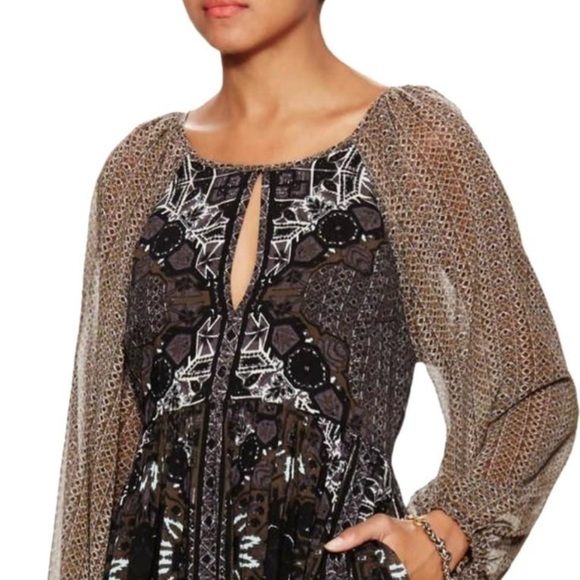 Free People Women’s Oksana Long Sleeve Mini Dress - Picture 3 of 11